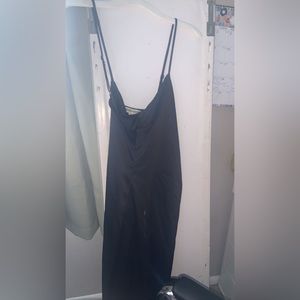Black silk dress